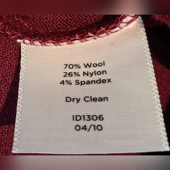 Talbots Woman Long Sleeve Wool/Nylon/Spandex Dress 3X NWT - Picture 8 of 8